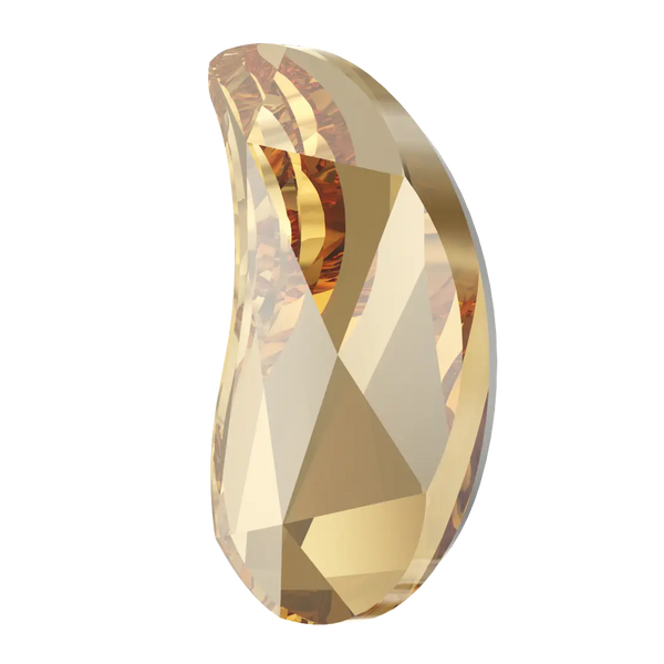 Serinity Hotfix Flat Back Crystals Paisley Y (2365) Crystal Golden Shadow - Bluestreak Crystals