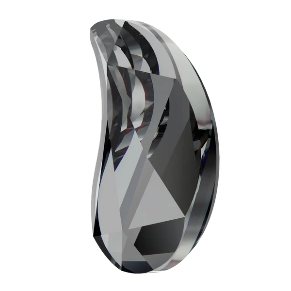 Serinity Hotfix Flat Back Crystals Paisley Y (2365) Crystal Silver Night - Bluestreak Crystals