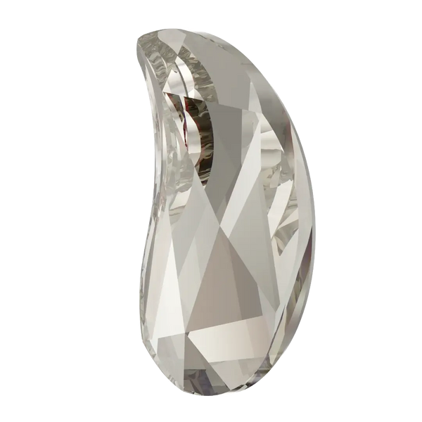 Serinity Hotfix Flat Back Crystals Paisley Y (2365) Crystal Silver Shade - Bluestreak Crystals