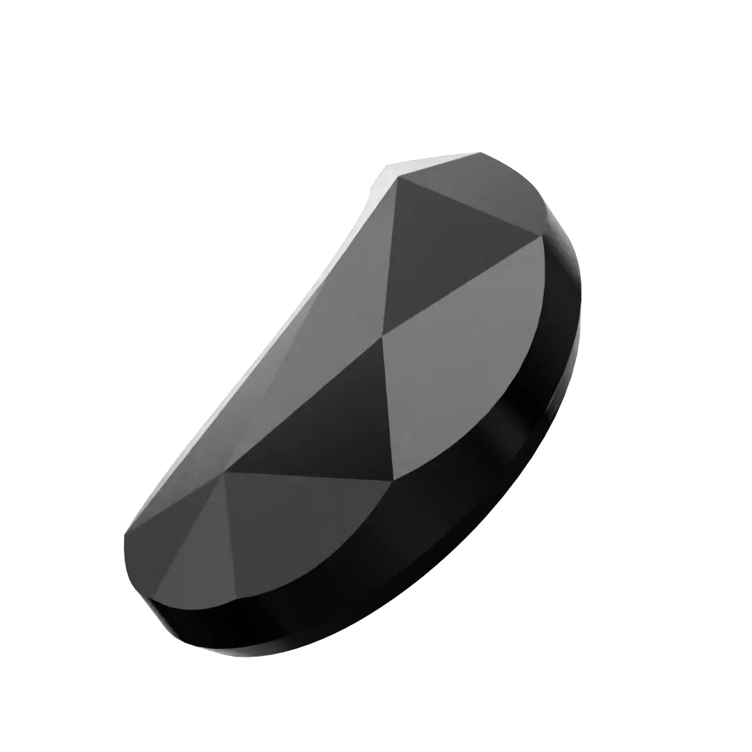 Serinity Hotfix Flat Back Crystals Paisley Y (2365) Jet - Bluestreak Crystals