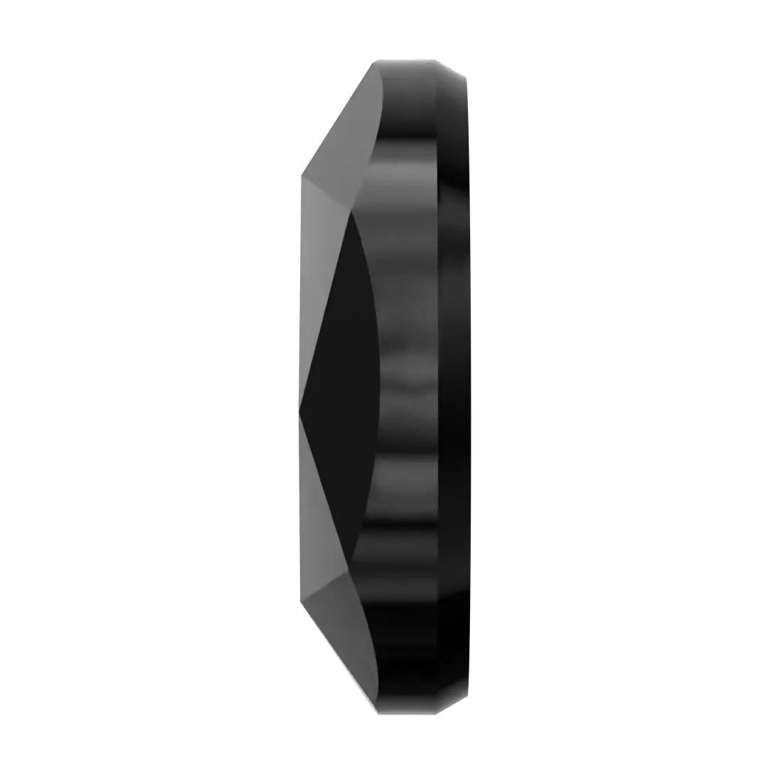 Serinity Hotfix Flat Back Crystals Paisley Y (2365) Jet - Bluestreak Crystals