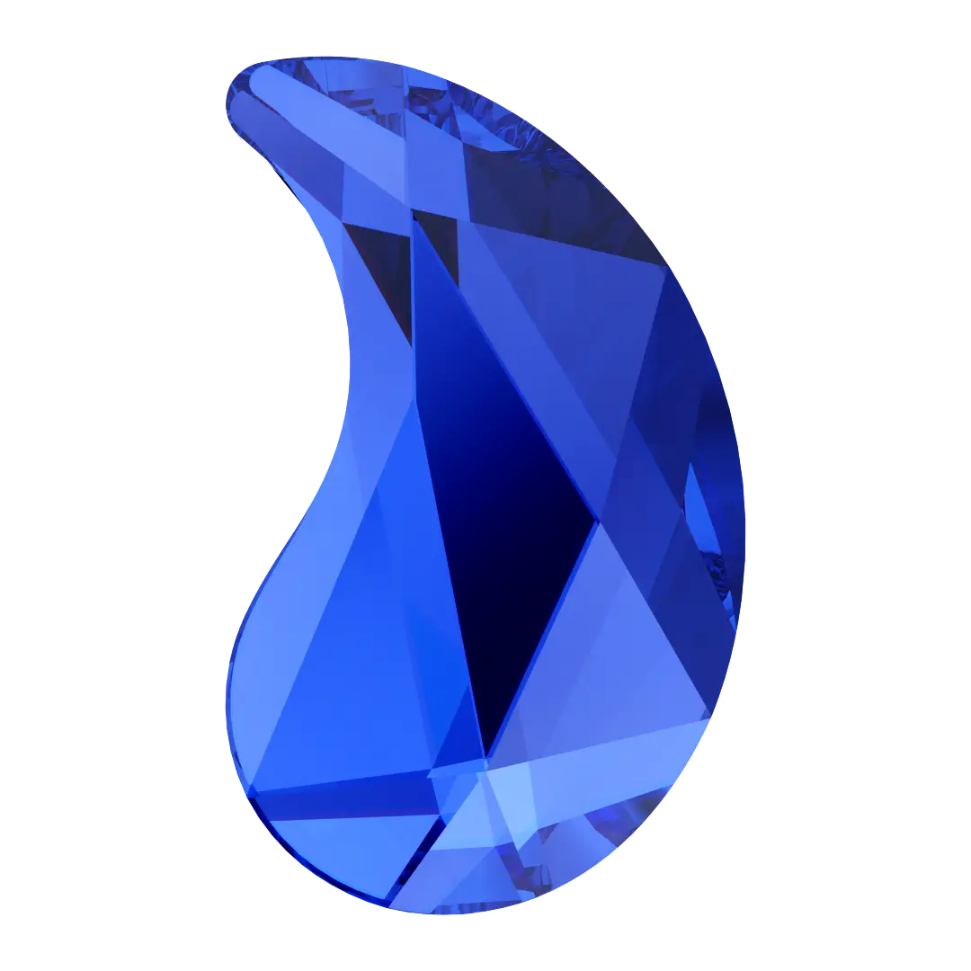 Serinity Hotfix Flat Back Crystals Paisley Y (2365) Majestic Blue - Bluestreak Crystals