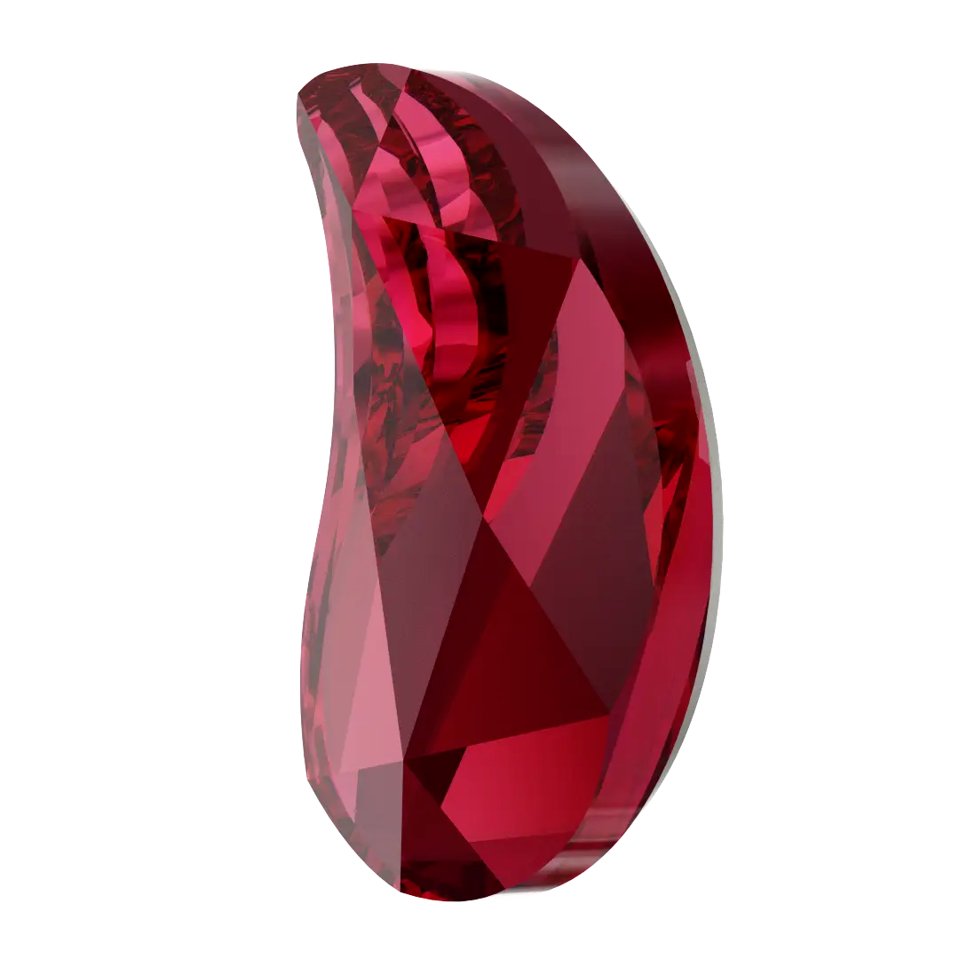 Serinity Hotfix Flat Back Crystals Paisley Y (2365) Scarlet - Bluestreak Crystals