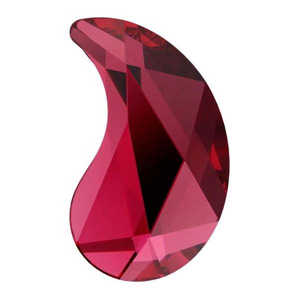 Serinity Hotfix Flat Back Crystals Paisley Y (2365) Scarlet - Bluestreak Crystals