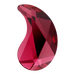 Serinity Hotfix Flat Back Crystals Paisley Y (2365) Scarlet - Bluestreak Crystals