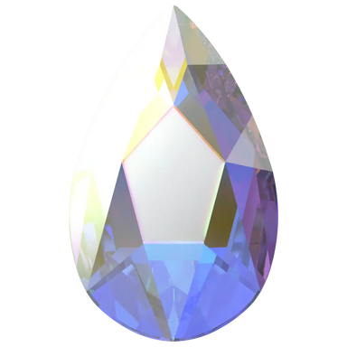 Serinity Hotfix Flat Back Crystals Pear (2303) Crystal AB - Bluestreak Crystals