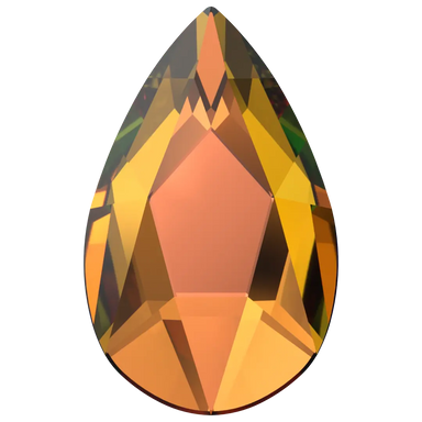 Serinity Hotfix Flat Back Crystals Pear (2303) Crystal Vitrail Medium - Bluestreak Crystals