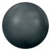 Serinity Hotfix Flat Back Crystals Pearl Cabochon (2080/4) Jet Hematite - Bluestreak Crystals