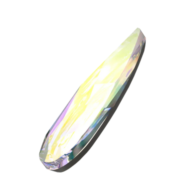 Serinity Hotfix Flat Back Crystals Raindrop (2304) Crystal AB - Bluestreak Crystals