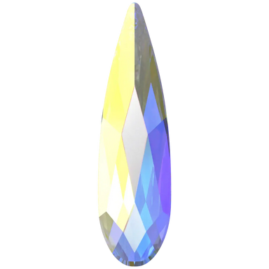Serinity Hotfix Flat Back Crystals Raindrop (2304) Crystal AB - Bluestreak Crystals