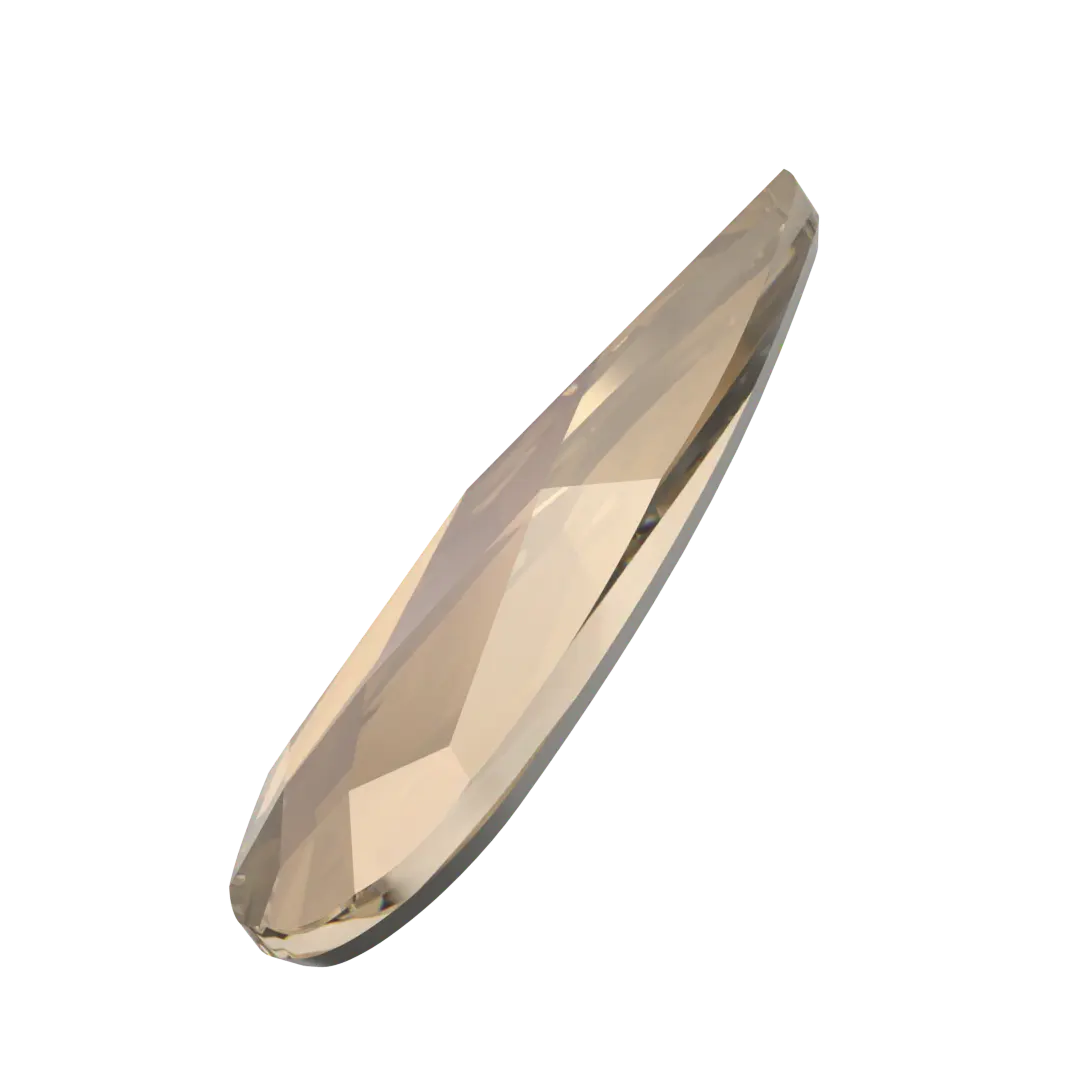 Serinity Hotfix Flat Back Crystals Raindrop (2304) Crystal Bronze - Bluestreak Crystals