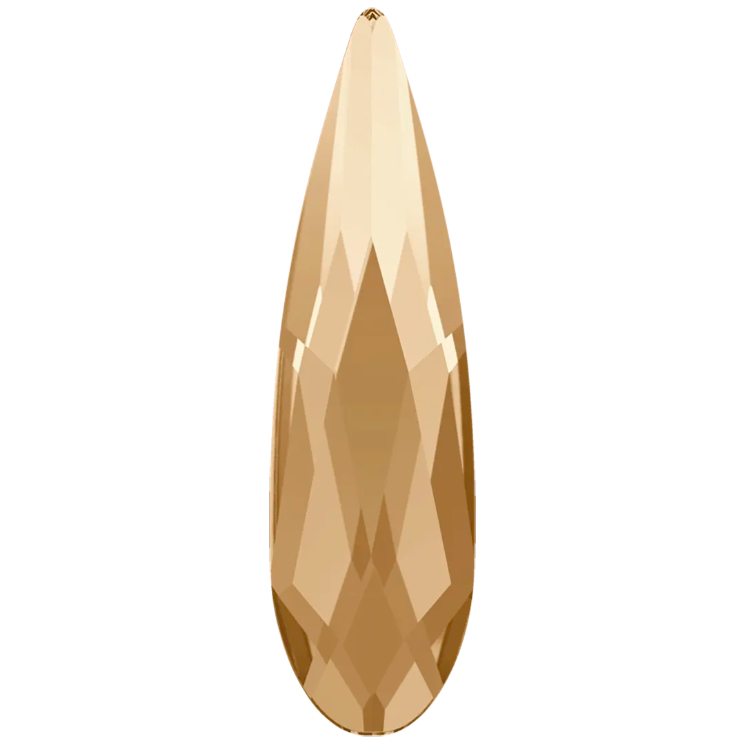 Serinity Hotfix Flat Back Crystals Raindrop (2304) Crystal Golden Shadow - Bluestreak Crystals