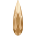 Serinity Hotfix Flat Back Crystals Raindrop (2304) Crystal Golden Shadow - Bluestreak Crystals