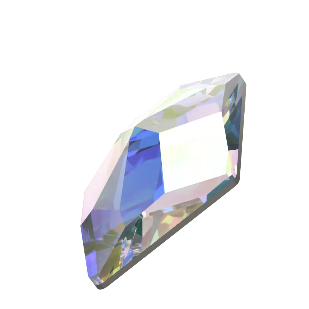 Serinity Hotfix Flat Back Crystals Rhombus (2709) Crystal AB - Bluestreak Crystals