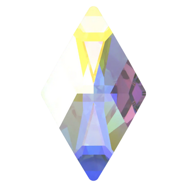 Serinity Hotfix Flat Back Crystals Rhombus (2709) Crystal AB - Bluestreak Crystals