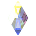 Serinity Hotfix Flat Back Crystals Rhombus (2709) Crystal AB - Bluestreak Crystals