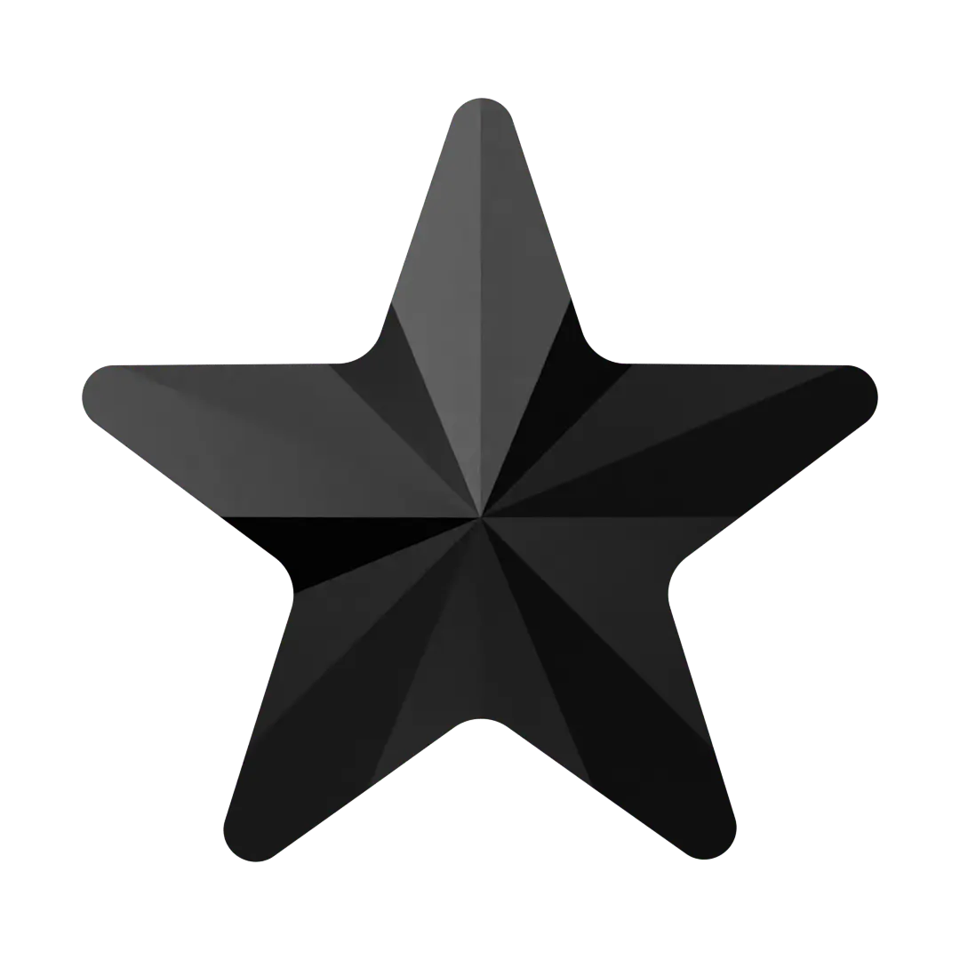 Serinity Hotfix Flat Back Crystals Rivoli Star (2816) Jet - Bluestreak Crystals