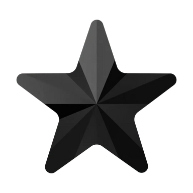 Serinity Hotfix Flat Back Crystals Rivoli Star (2816) Jet - Bluestreak Crystals