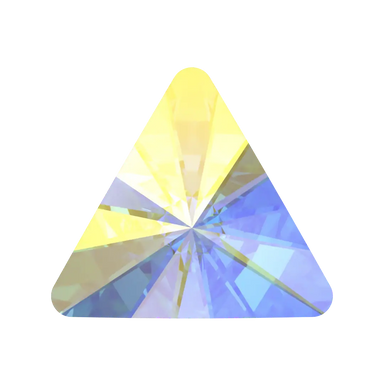 Serinity Hotfix Flat Back Crystals Rivoli Triangle (2716) Crystal AB - Bluestreak Crystals