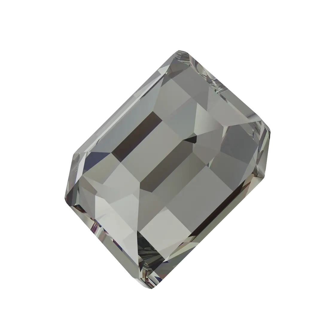 Serinity Hotfix Flat Back Crystals Small Hexagon (2777) Black Diamond - Bluestreak Crystals