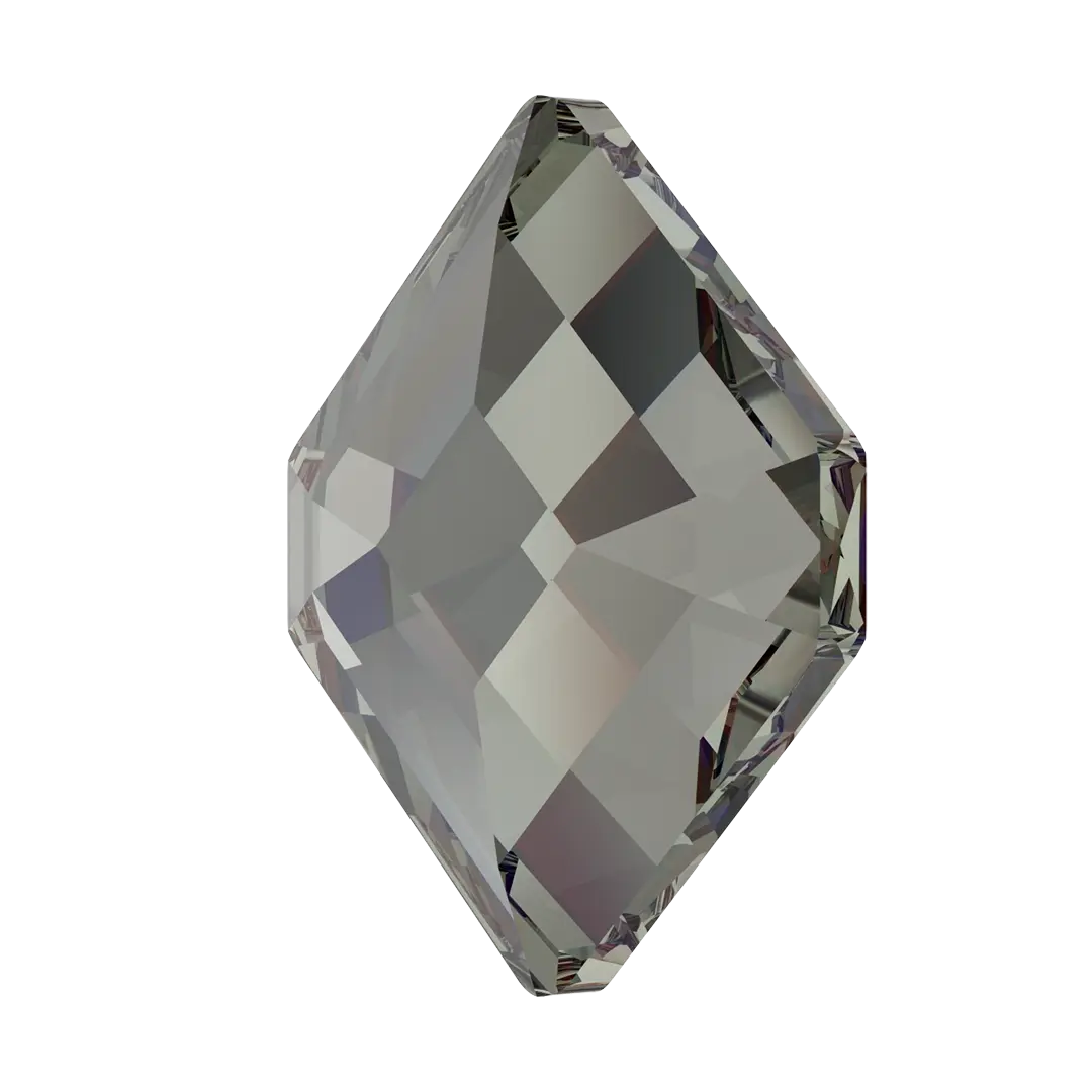 Serinity Hotfix Flat Back Crystals Small Hexagon (2777) Black Diamond - Bluestreak Crystals