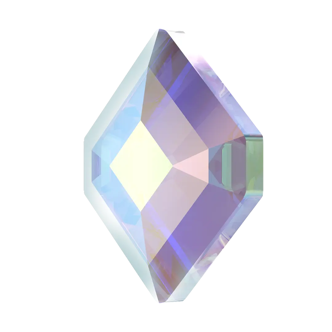Serinity Hotfix Flat Back Crystals Small Hexagon (2777) Crystal AB - Bluestreak Crystals