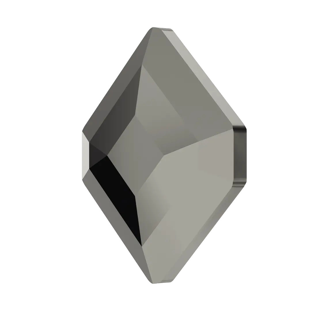 Serinity Hotfix Flat Back Crystals Small Hexagon (2777) Jet Hematite - Bluestreak Crystals