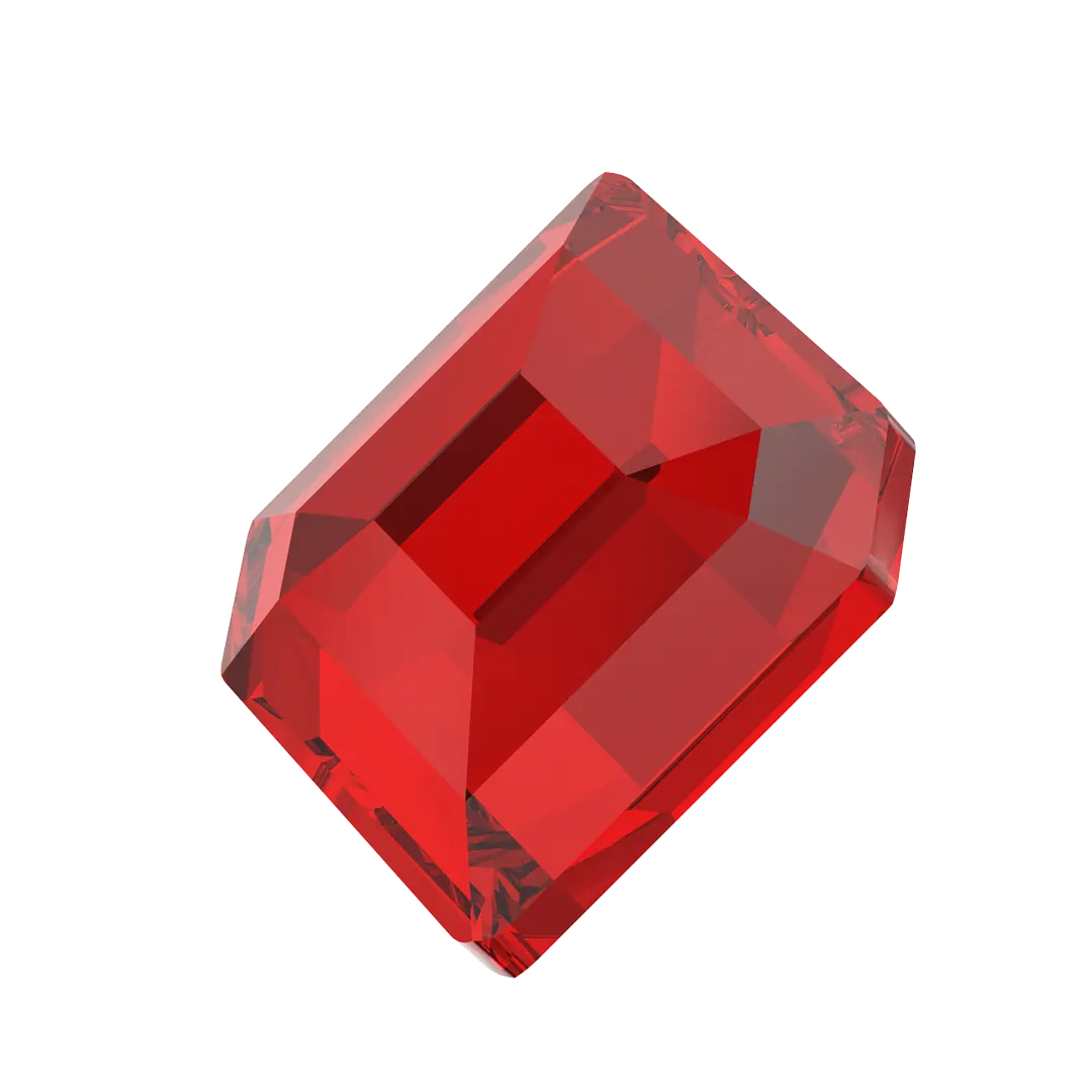 Serinity Hotfix Flat Back Crystals Small Hexagon (2777) Light Siam - Bluestreak Crystals