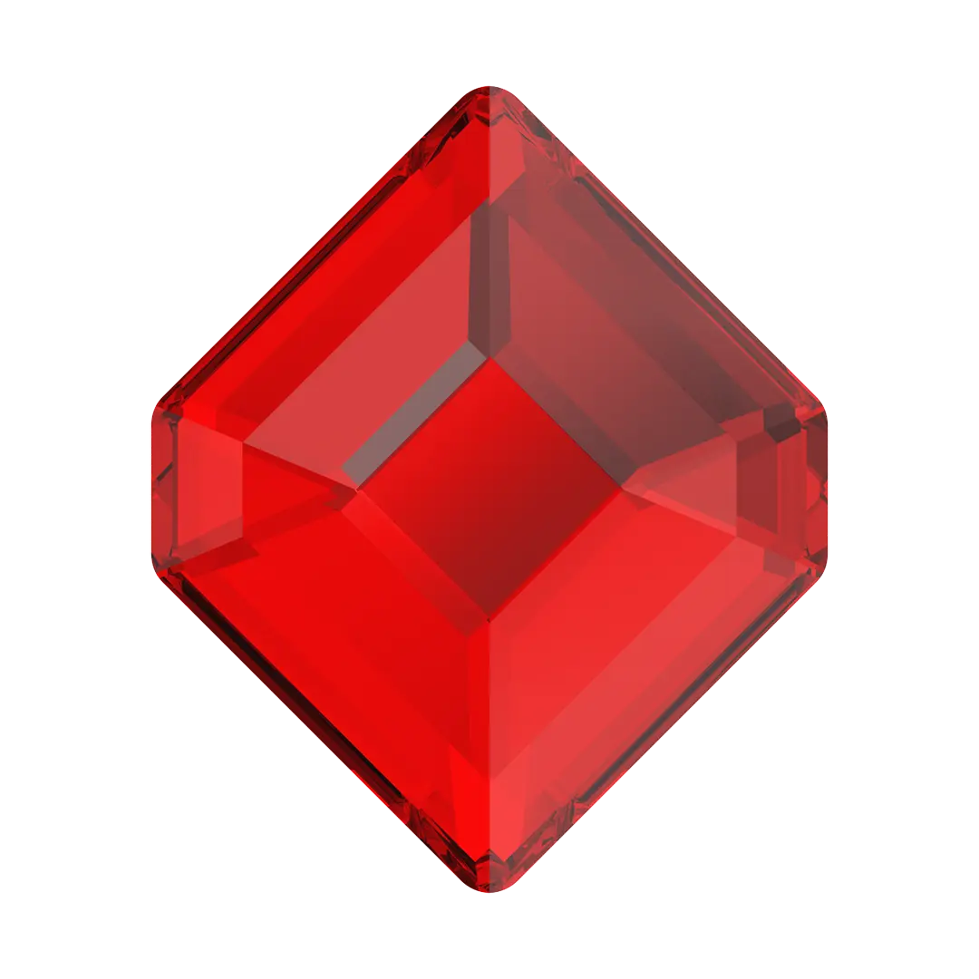 Serinity Hotfix Flat Back Crystals Small Hexagon (2777) Light Siam - Bluestreak Crystals