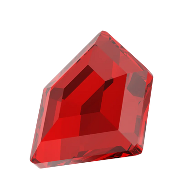 Serinity Hotfix Flat Back Crystals Small Pentagon (2775) Light Siam - Bluestreak Crystals