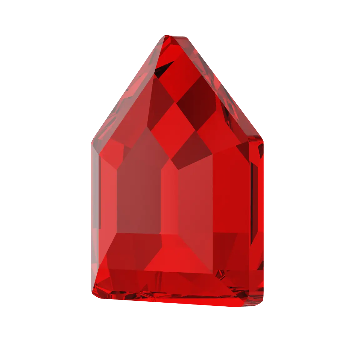 Serinity Hotfix Flat Back Crystals Small Pentagon (2775) Light Siam - Bluestreak Crystals