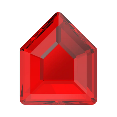 Serinity Hotfix Flat Back Crystals Small Pentagon (2775) Light Siam - Bluestreak Crystals