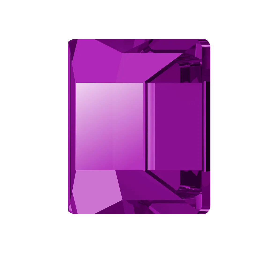 Serinity Hotfix Flat Back Crystals Square (2400) Amethyst - Bluestreak Crystals