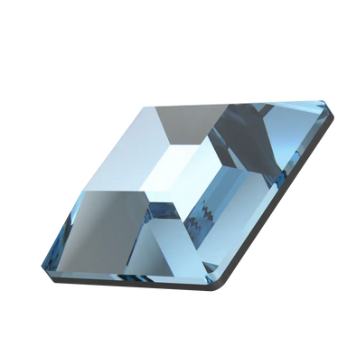 Serinity Hotfix Flat Back Crystals Square (2400) Aquamarine - Bluestreak Crystals