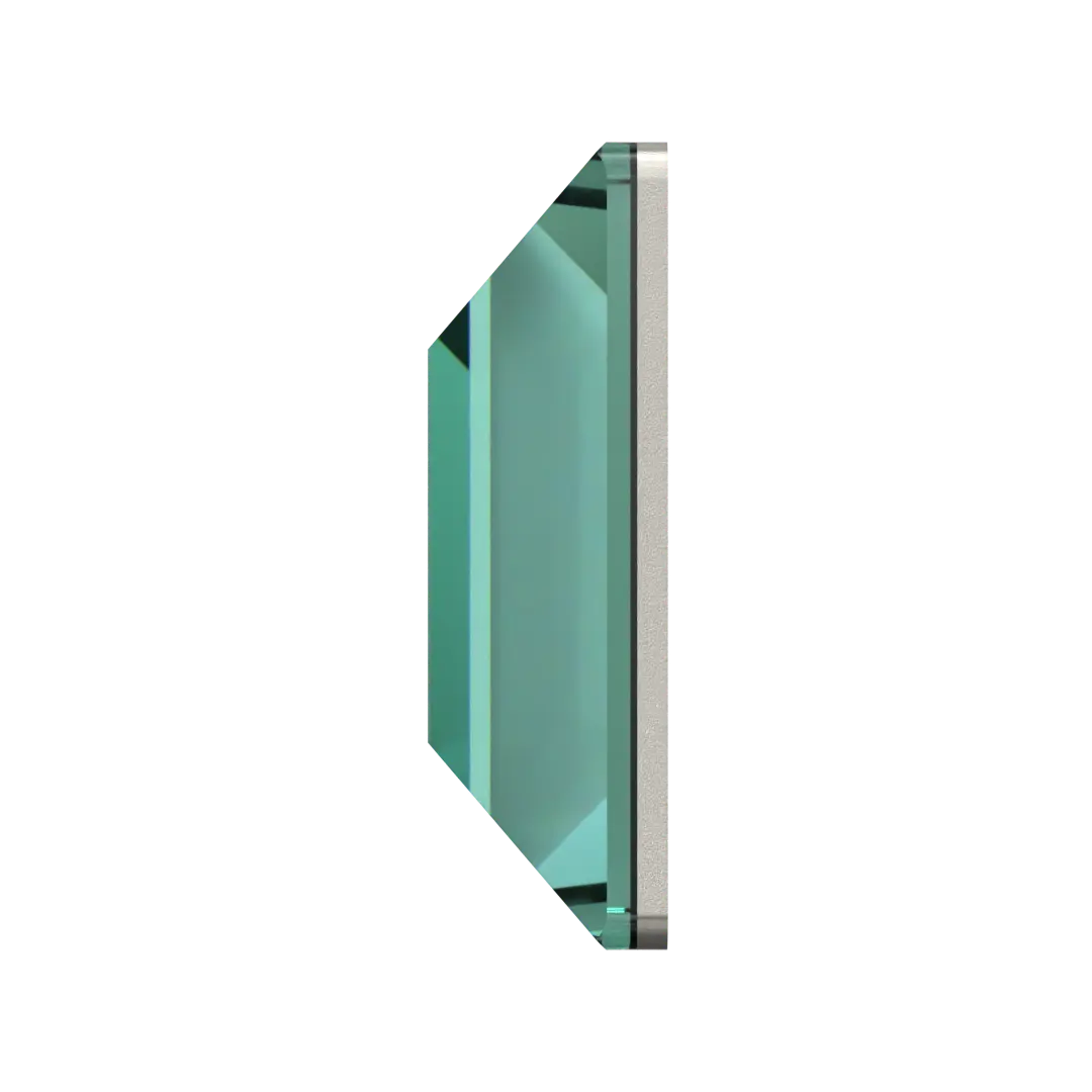 Serinity Hotfix Flat Back Crystals Square (2400) Caribbean Green - Bluestreak Crystals