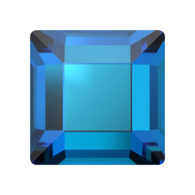 Serinity Hotfix Flat Back Crystals Square (2400) Crystal Bermuda Blue - Bluestreak Crystals