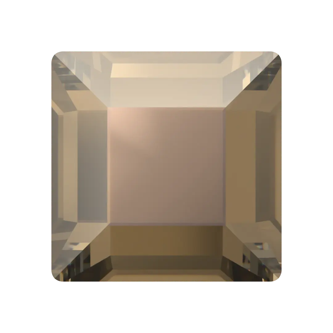 Serinity Hotfix Flat Back Crystals Square (2400) Crystal Bronze - Bluestreak Crystals