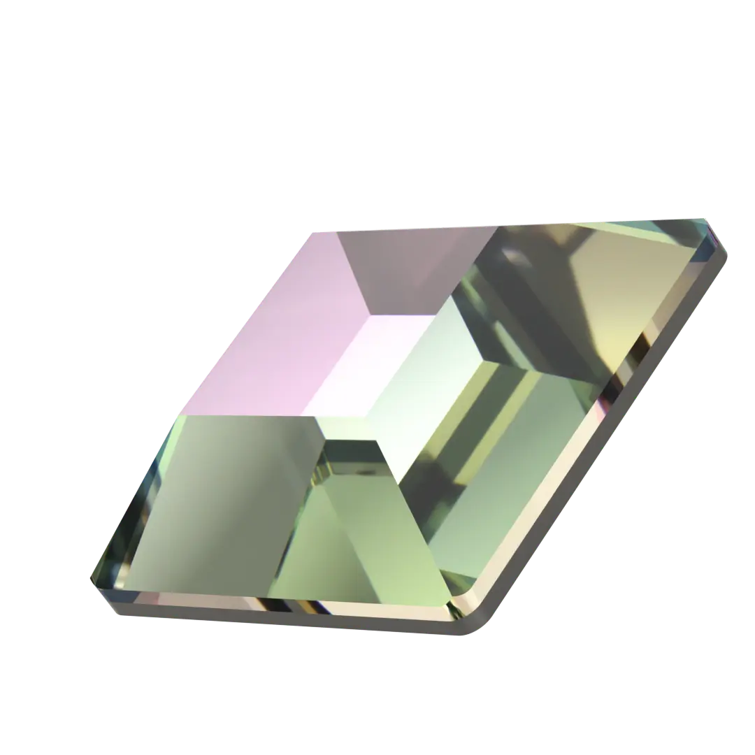 Serinity Hotfix Flat Back Crystals Square (2400) Crystal Vitrail Light - Bluestreak Crystals