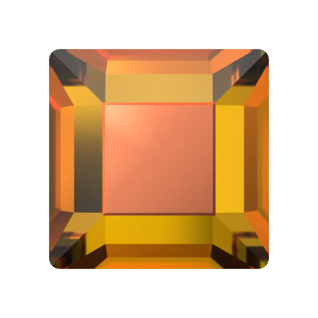 Serinity Hotfix Flat Back Crystals Square (2400) Crystal Vitrail Medium - Bluestreak Crystals