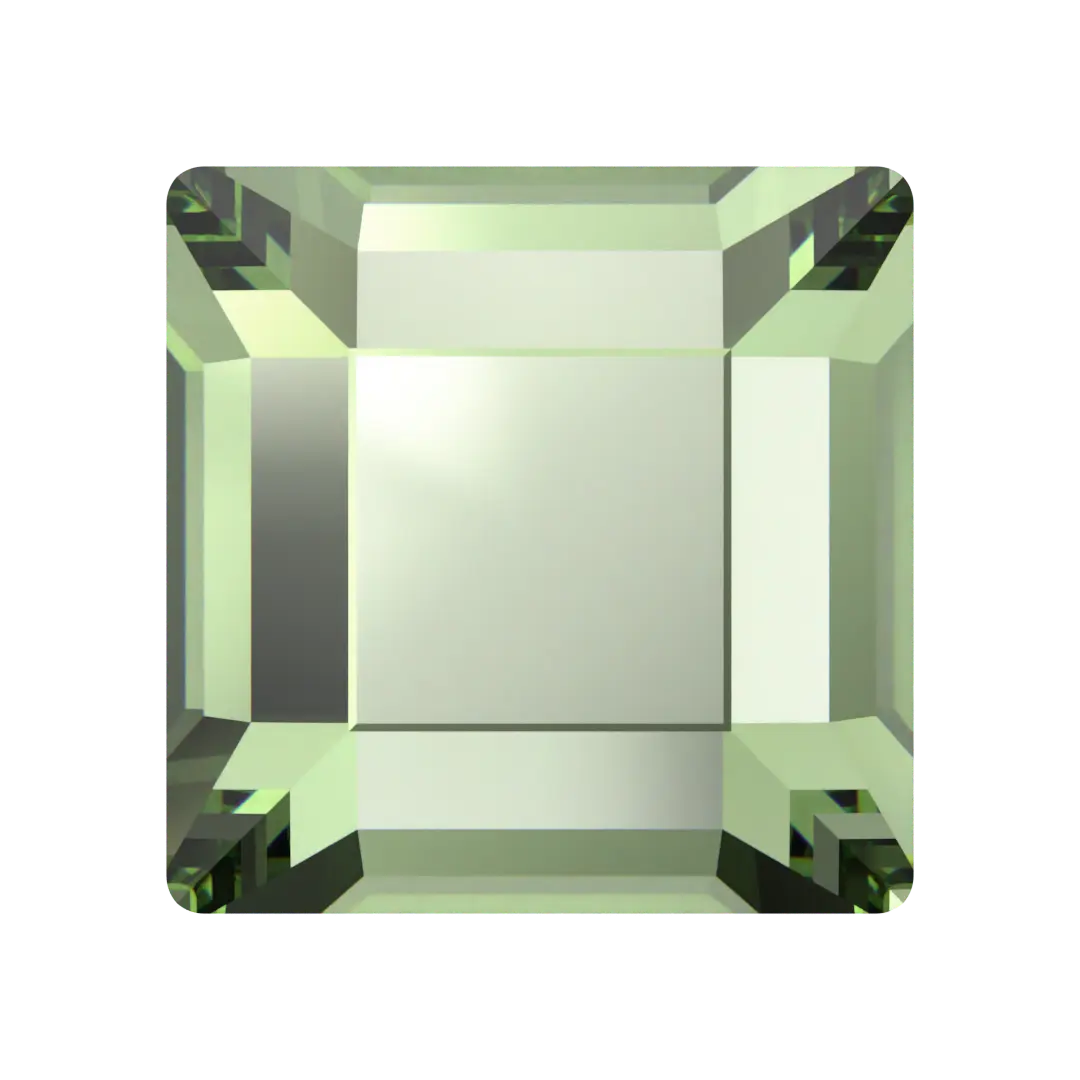Serinity Hotfix Flat Back Crystals Square (2400) Dark Peridot - Bluestreak Crystals