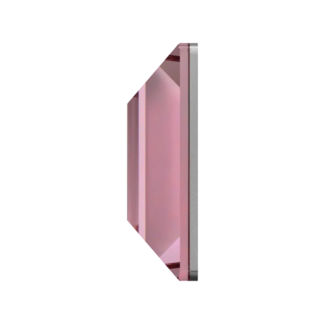 Serinity Hotfix Flat Back Crystals Square (2400) Light Rose - Bluestreak Crystals