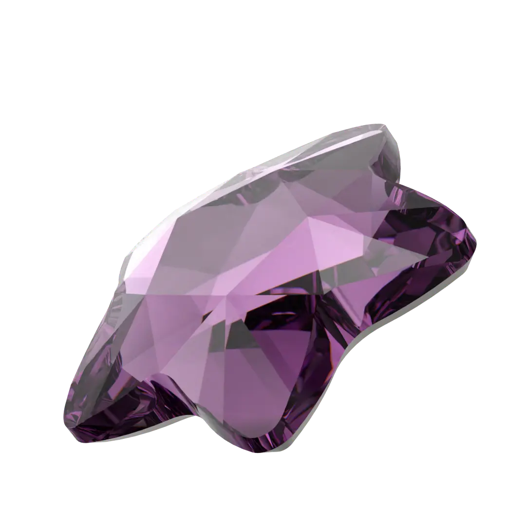 Serinity Hotfix Flat Back Crystals Star Flower (2754) Amethyst - Bluestreak Crystals