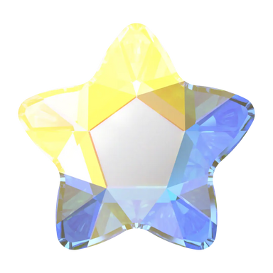 Serinity Hotfix Flat Back Crystals Star Flower (2754) Crystal AB - Bluestreak Crystals