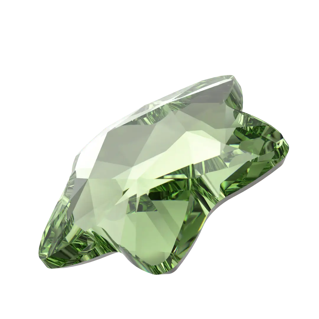 Serinity Hotfix Flat Back Crystals Star Flower (2754) Dark Peridot - Bluestreak Crystals
