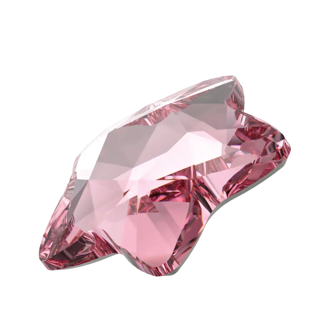 Serinity Hotfix Flat Back Crystals Star Flower (2754) Light Rose - Bluestreak Crystals