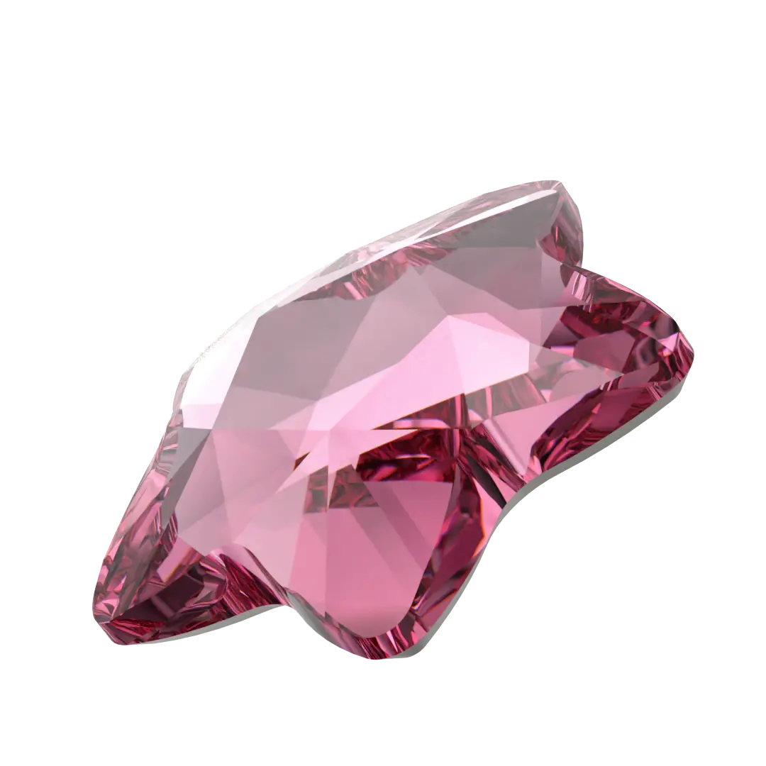 Serinity Hotfix Flat Back Crystals Star Flower (2754) Rose - Bluestreak Crystals