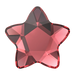 Serinity Hotfix Flat Back Crystals Star Flower (2754) Scarlet - Bluestreak Crystals