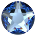 Serinity Hotfix Flat Back Crystals Star Rose (2100) Cool Blue - Bluestreak Crystals