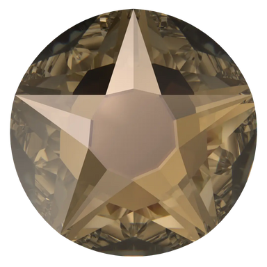 Serinity Hotfix Flat Back Crystals Star Rose (2100) Crystal Bronze - Bluestreak Crystals