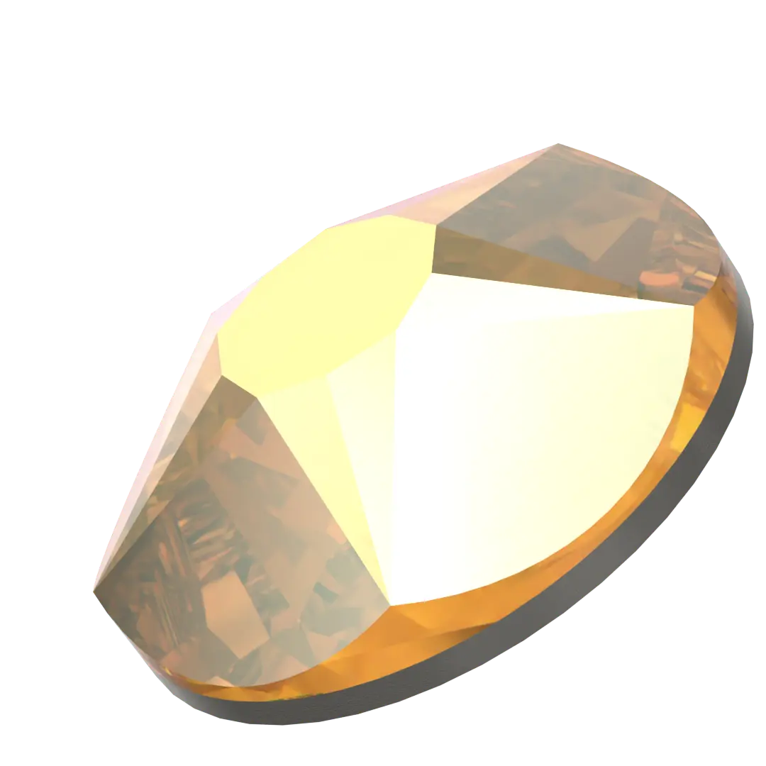 Serinity Hotfix Flat Back Crystals Star Rose (2100) Crystal Metallic Sunshine - Bluestreak Crystals